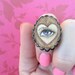 Eye Heart Hand Painted Adjustable Ring