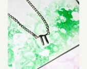 Memorial Day Weekend Sale Pi Symbol Necklace - Silver Math / Physics Jewelry - Inexpensive Gift for a Science Major, for friend, co-worker,