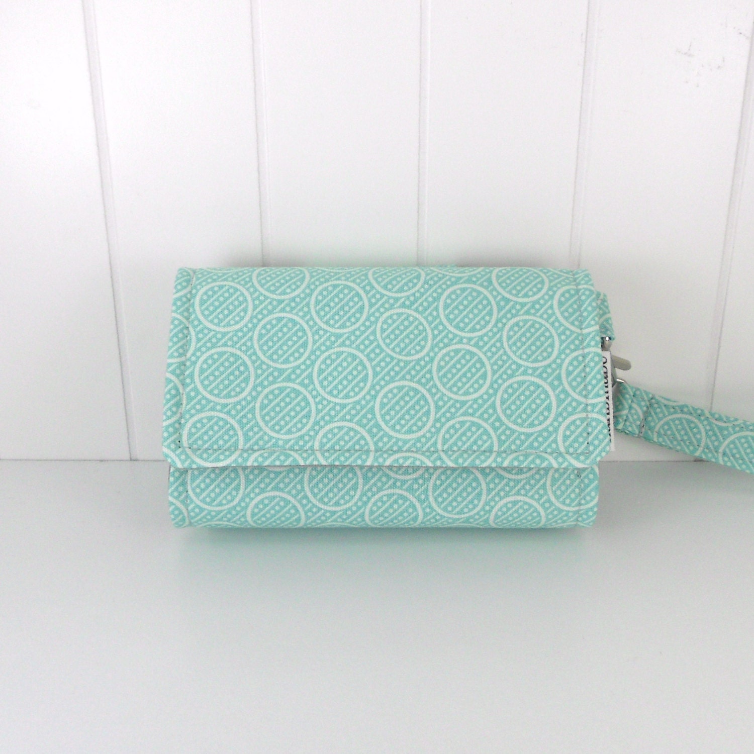 The Errand Runner - Cell Phone Wallet - Wristlet - Meadow Lark/Gray