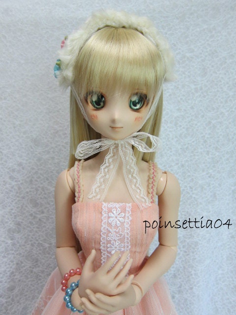 Dollfie Dream DD Orange Lace Dress Set (M / L Bust)