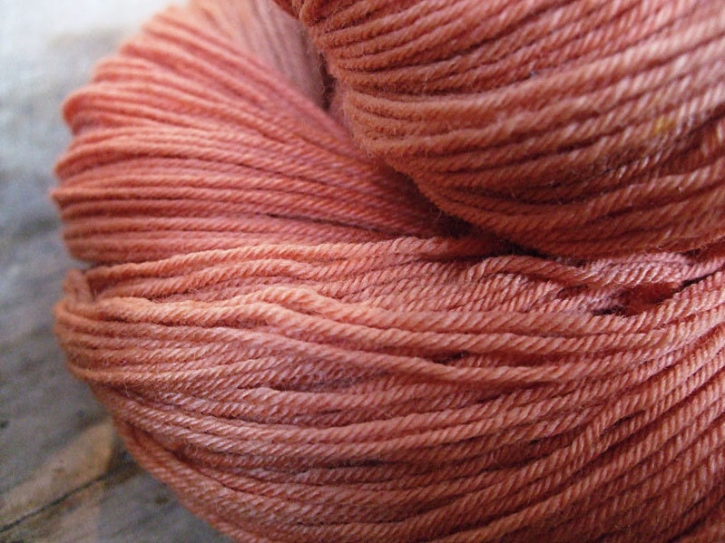 Bounce - Carrot - Handdyed sock weight yarn organic merino