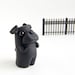 Black Pug Figurine by Bonjour Poupette