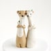 Weasel Wedding - Spring Wedding Cake Topper - Handmade by Bonjour Poupette