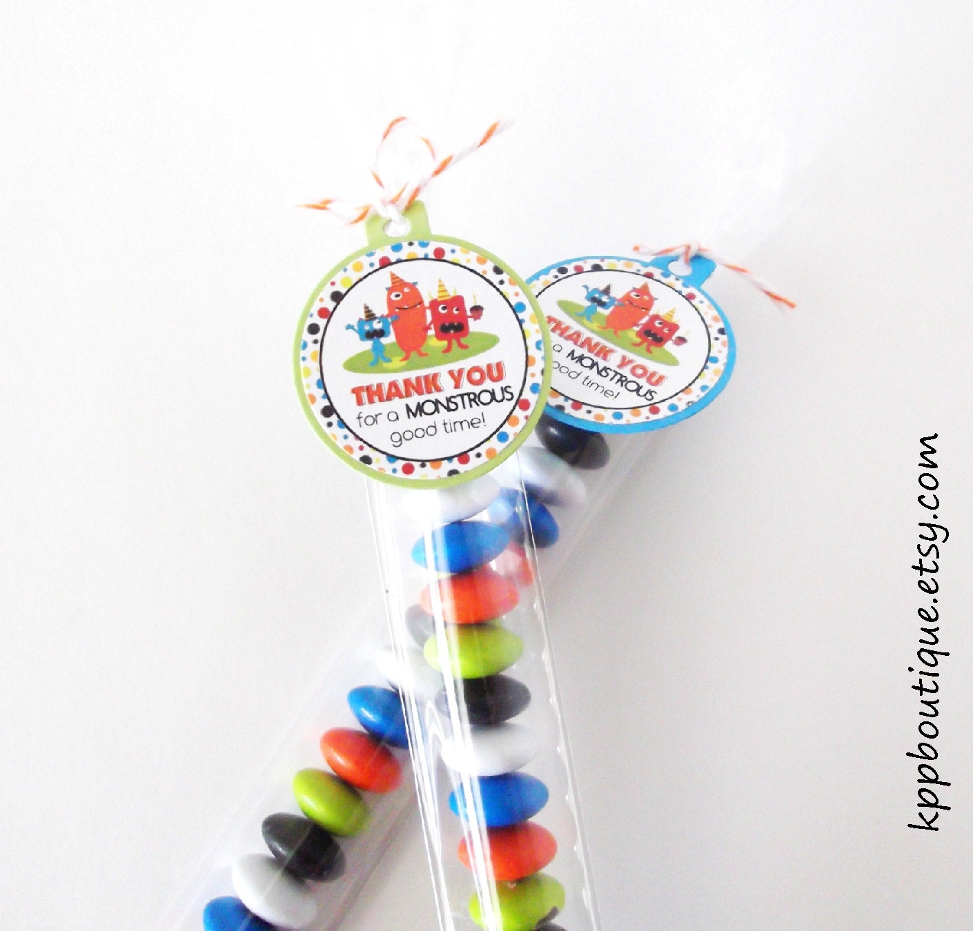 Little Monster Mini Favor Tags & Candy Bags
