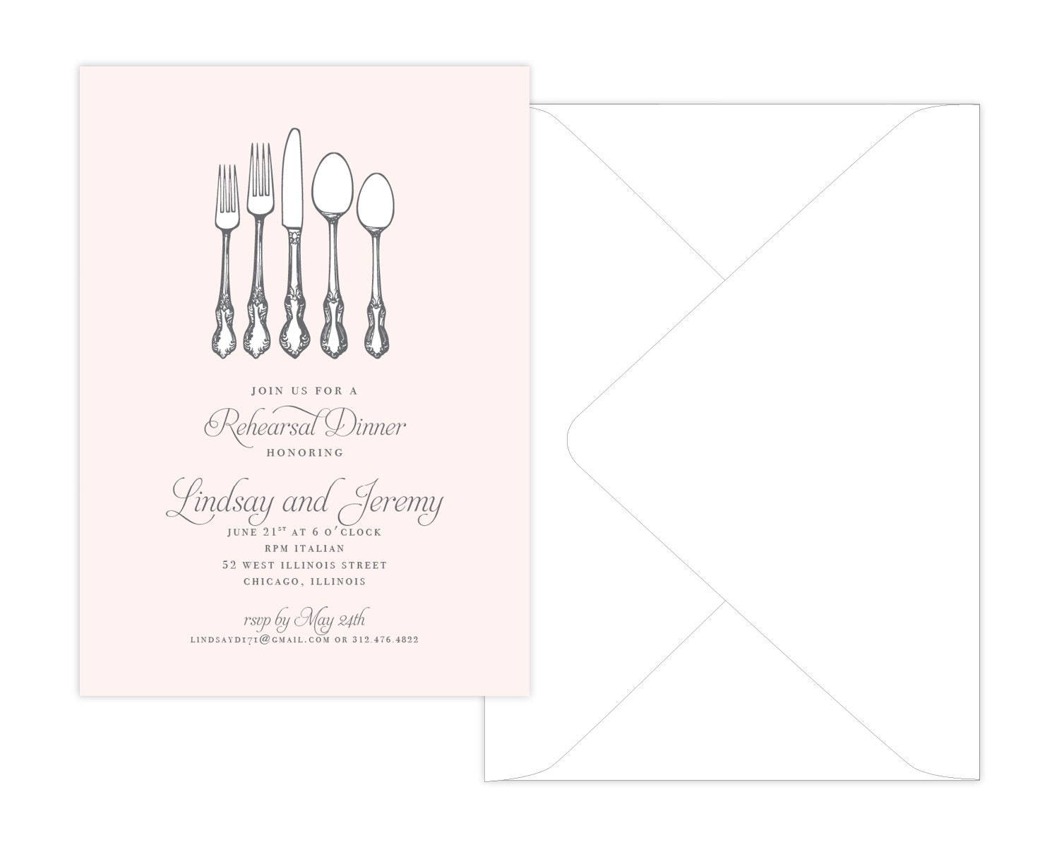 Perfect Setting Fine Paper Invitation - Set of 24 Invites - by Flair Designery Il_570xn