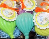 10 Large Hot Air Balloon Soap Favors Oh the Places Seuss Inspired Party Favors Soaps Baby Shower Birthday with Custom Tag