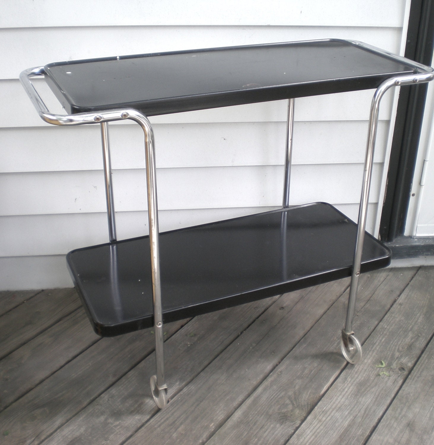 Vintage Metal Cart / Bar Cart
