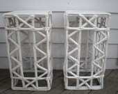 Fiberglass Ribbon Stands after Tony Duquette / Twisted Side table
