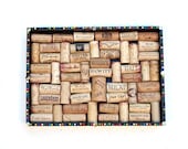 Wine Cork Board with Multicolored Pin Head Border