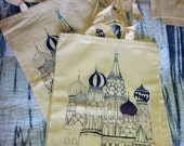 St Basil's Tote - Ombre Screenprint