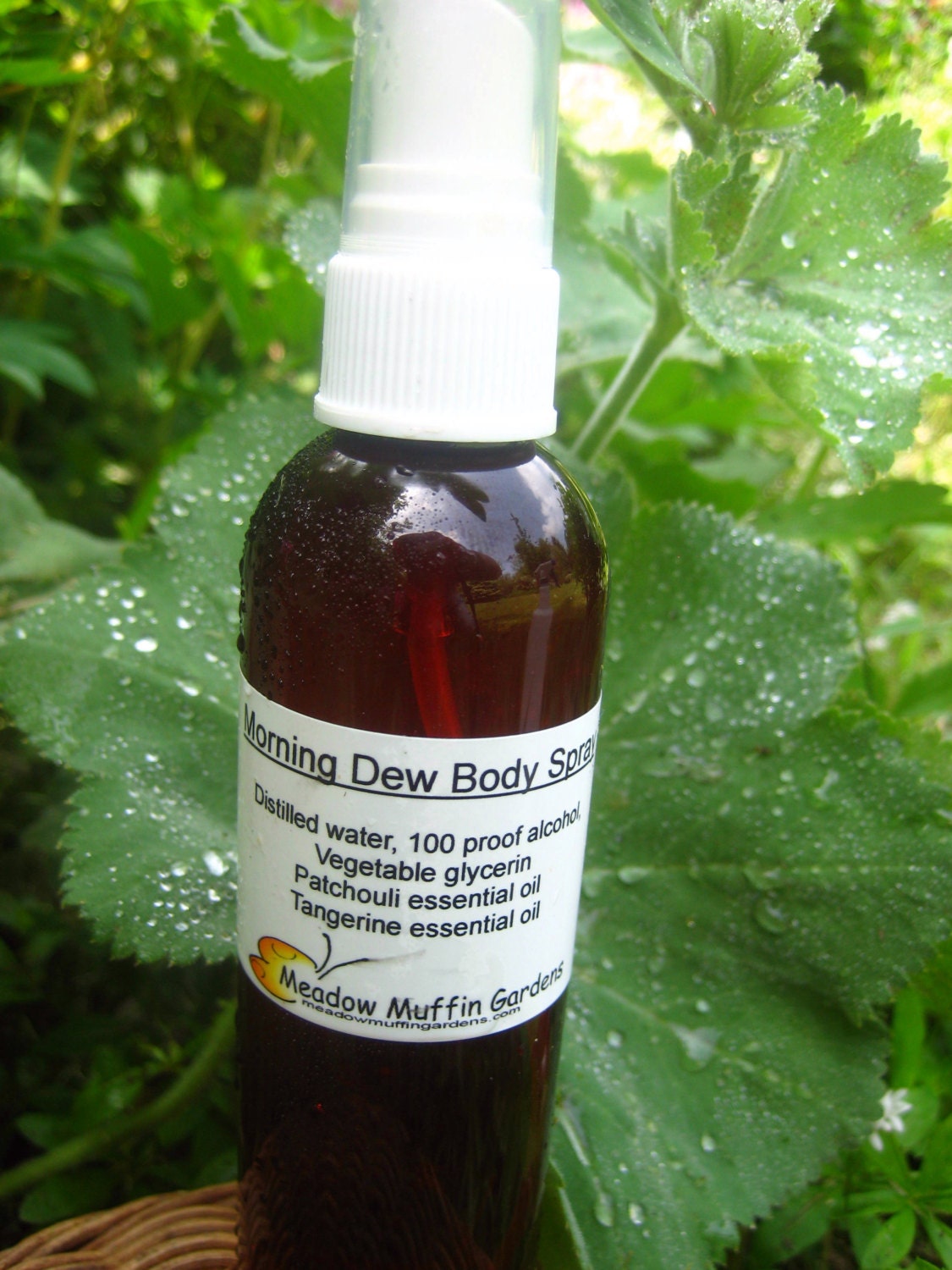 Patchouli Tangerine Body Spray, Morning Dew, Grounding, Calming