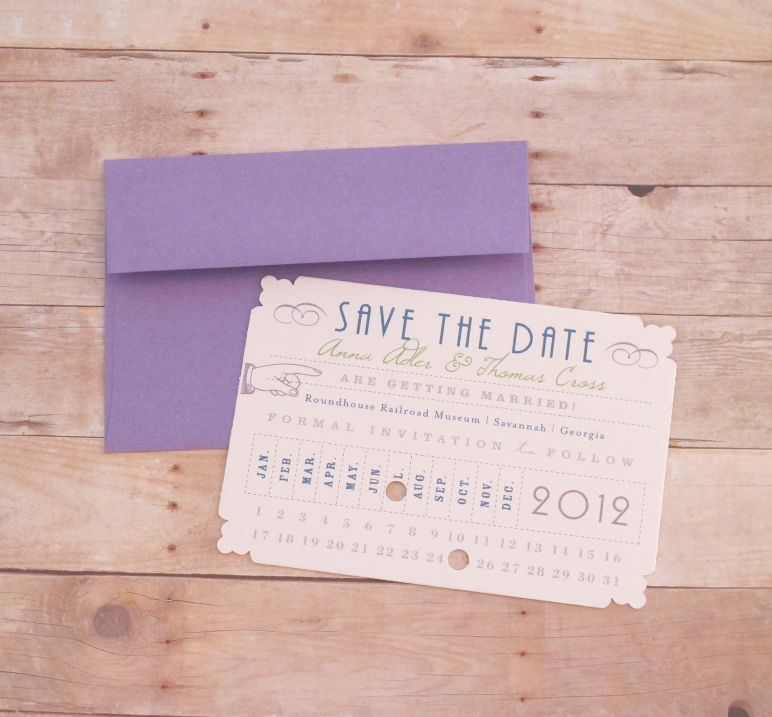 Punch Card - Save the Date