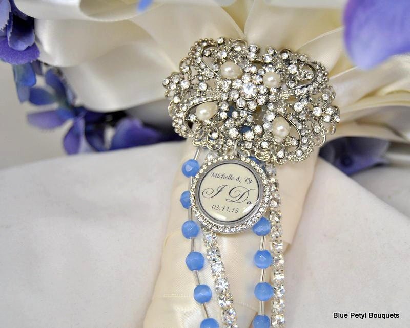 Wedding Bouquet SMALL Charm, Bridal Bouquet Charm with custom photo