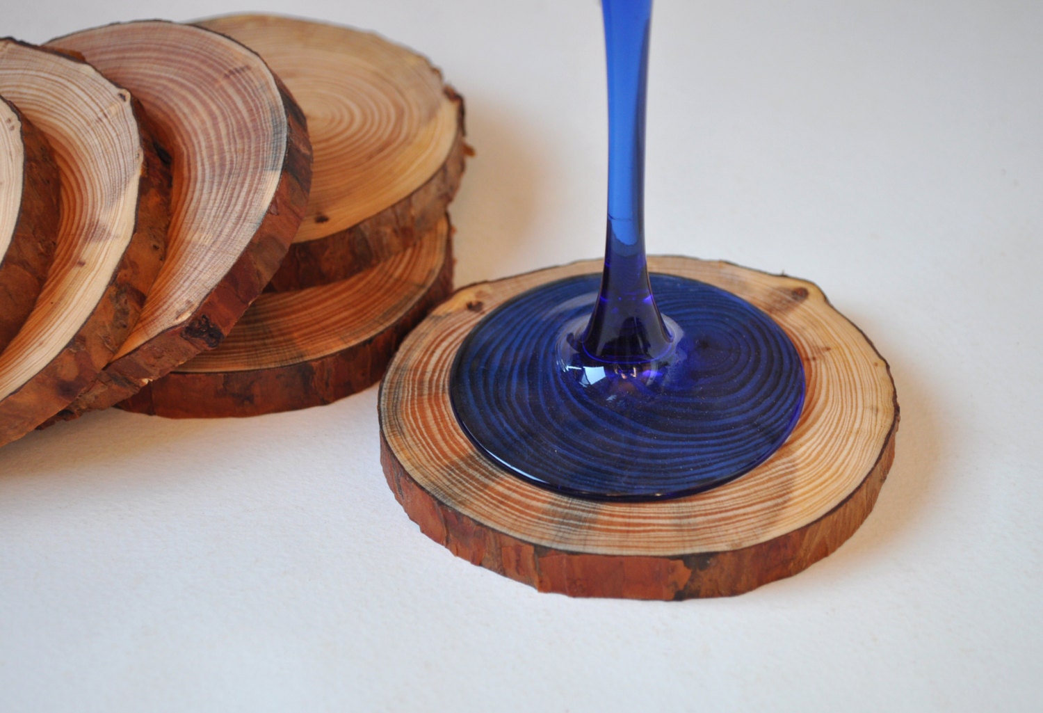 Pine wood Coasters ... set of 6