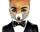 Hello, Mr. Fox - 8x10 Art Print
