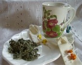Reusable Tea Bags, Set of 3, With Your Choice of Loose Tea Blend