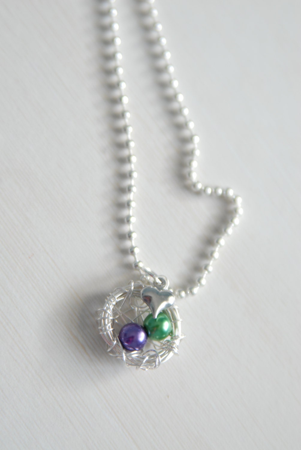 Personalized Couples Love Nest Necklace