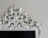 Framed CHALKBOARD Bridal Gift White Kitchen Chalk Board French Country Decor Sign Office Magnetic Chalkboard - READY to SHIP