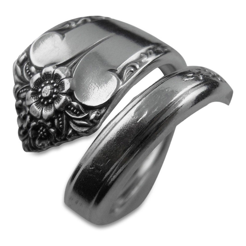 Spoon Ring Eco Friendly Silverware Jewelry - Starlight