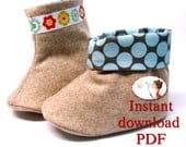 Sewing Pattern. Baby Boots. PDF file. Baby shoes. Baby booties. Instant download