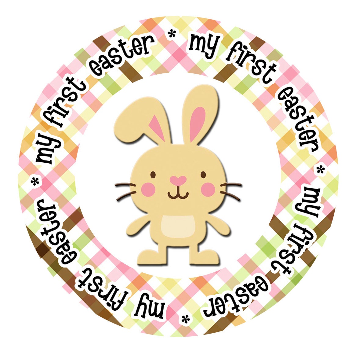 DIY My First Holiday, Summer, Mother's Day, Father's Day Girl Monthly Baby Onesie Stickers...18 Circles in all