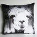 LLAMA CUSHION COVER , pillow, decorative pillow, animal cushion, throw pillow, 16x16