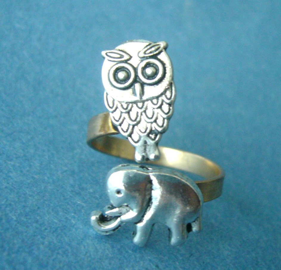 owl and elephant ring