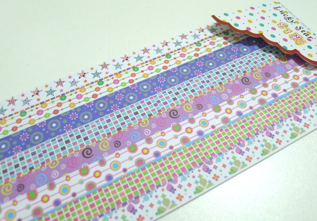 Little Tribal Dance  (Part I) Origami Lucky Star Folding Paper - pack of 160 strips