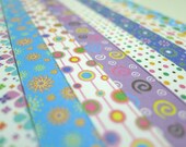 Little Tribal Dance  (Part II) Origami Lucky Star Folding Paper - pack of 160 strips