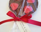 Personalised Chocolate Heart Lollipop