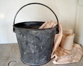 Vintage Farm Metal Milk Bucket - heavy duty