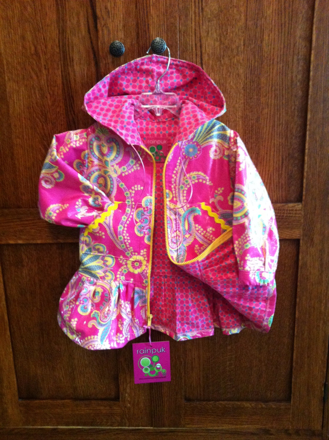 Fireweed Pink  Rainpuk, raincoat kuspuk for women and girls