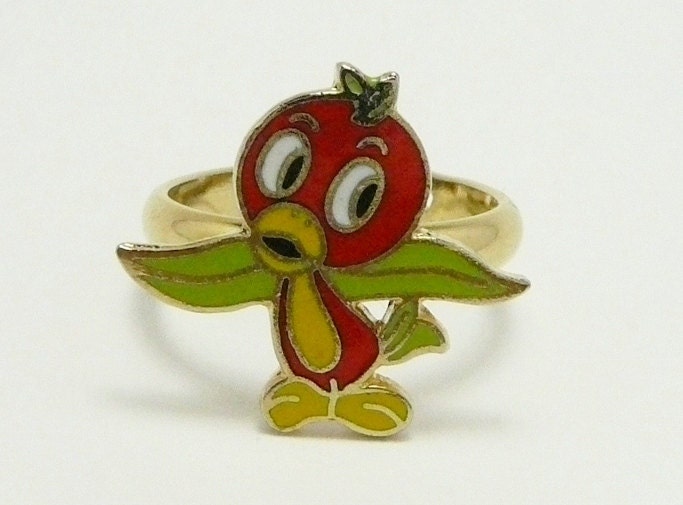 Rare Vintage Florida Orange Bird Disney Theme Park Adjustable Ring