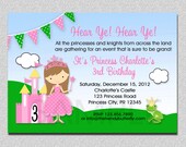 Princess Birthday Invitation Princess Birthday Party Invitation Printable Il_170x135
