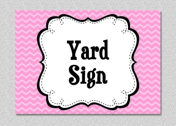 Matching Yard Sign Il_570xn