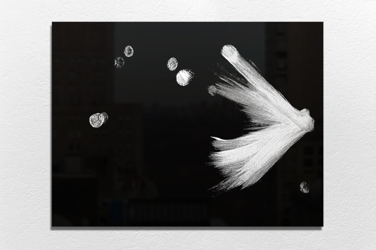 Paper Toss App Art - Limited Black/White