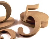 Set of 25 Wooden Table Number Kit - Wood Numbers for DIY Craft