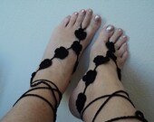 Wedding  Barefoot Sandal,Crochet,Knitted,Sexy Foot Jewelry,Anklet,Toe Ring,,Cuff,Gypsy,Yoga,Thong,Nude,Bridal,Beach,Summer, Lace Sandals.