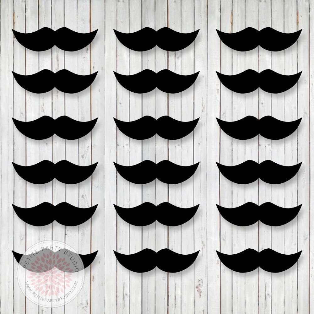 INSTANT DOWNLOAD - Little Man Bow Tie Mustache Bash Printable Mustaches - Birthday or Baby Shower - Petite Party Studio Il_170x135