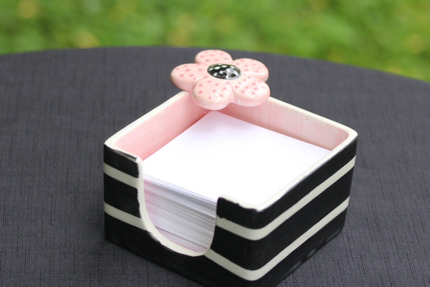 Pink Flower note holder