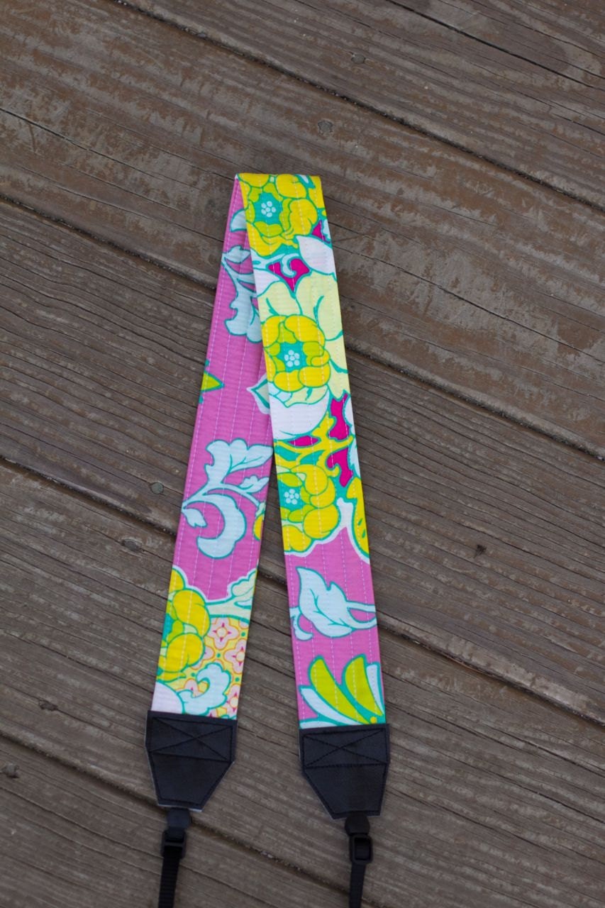 Camera Strap in Pineapple Brocade