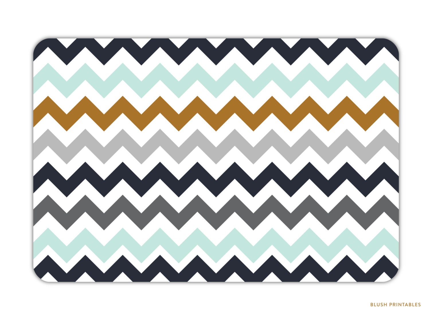 Chevron Melamine Tray, 10x14inch - Chevron Zig-Zag - Serving Platter Il_170x135