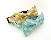 Bowtie Collar -Dot collection summer 2013- Blue OR Cream