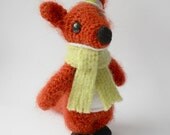 Amigurumi crocheted animal fox wool animal doll called Carlotta