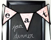 Kitchen Bunting Banner home decoration EAT ocean wave motif