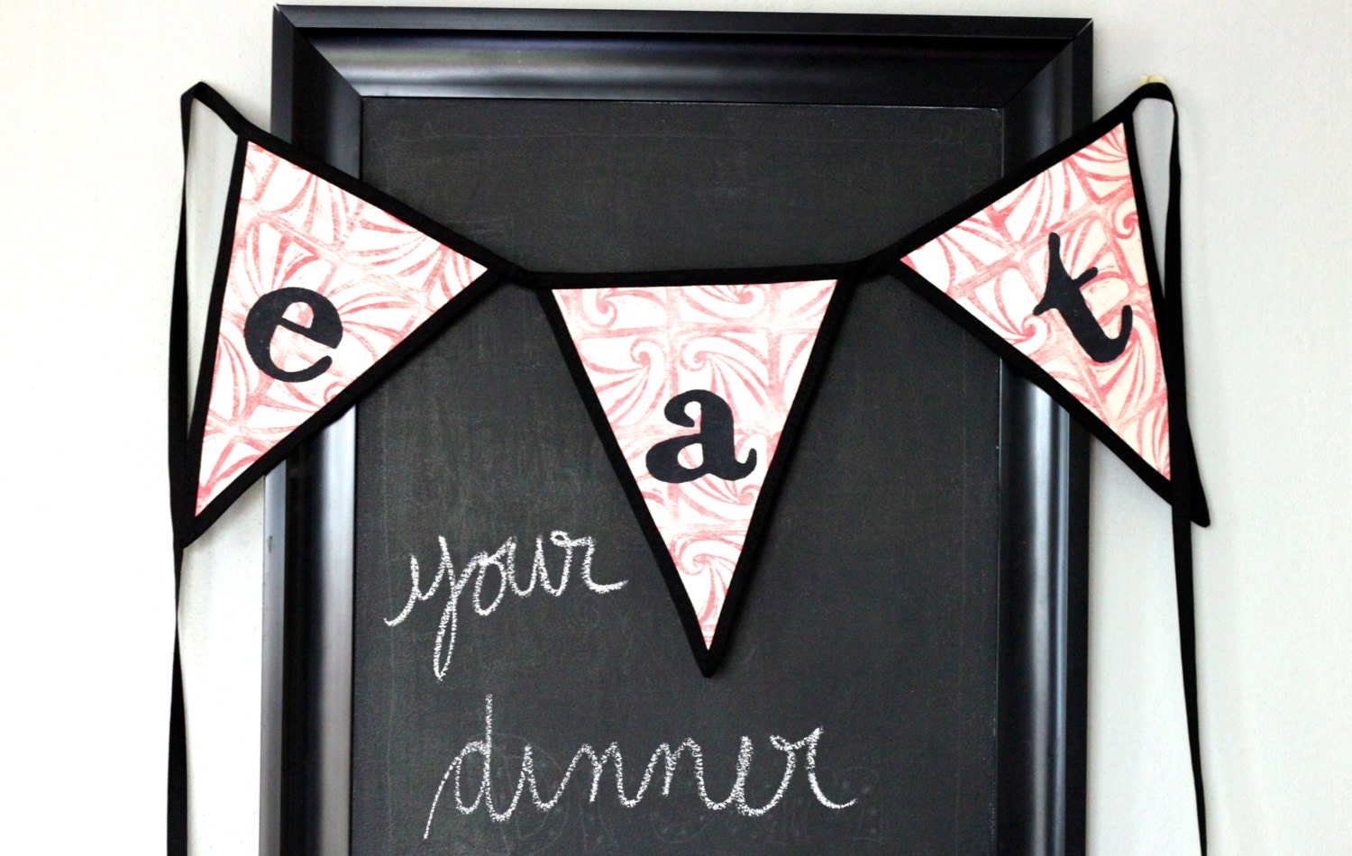 Kitchen Bunting Banner home decoration EAT ocean wave motif