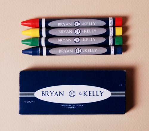 Personalized Wedding Crayons (Great Favors to keep all the littles busy)
