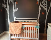 Custom Crib Bedding You Design   Bumper and Bedskirt in Mandrian
