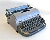 1949 Remington Rand Portable Typewriter with Carrying Case