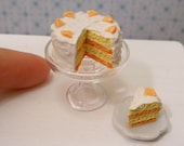 Miniature Dollhouse Citrus Cake